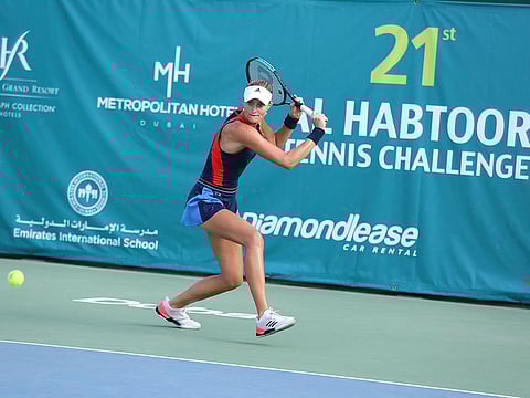 Frenchwoman Kristina Mladenovic will headline a competitive field in the Al Habtoor Tennis Challenge from Monday.
