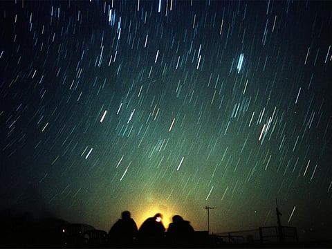 A meteor shower in Jordan. For illustrative purposes.