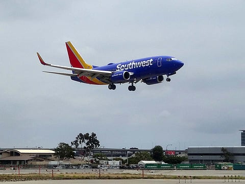 A Southwest Boeing 737.