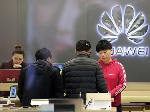 A Huawei store in Beijing. Europe, the Middle East and Africa account for 27 per cent of the company’s revenue.
