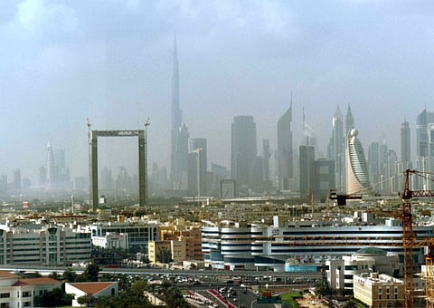 The skyline of Dubai.