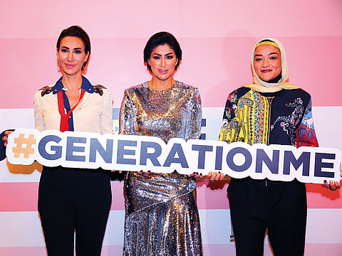 Lebanese jewellery designer Nadine Kanso, Kuwaiti influencer Dana Al Tuwarish and Egyptian marathon runner and mountaineer Manal Rostom.