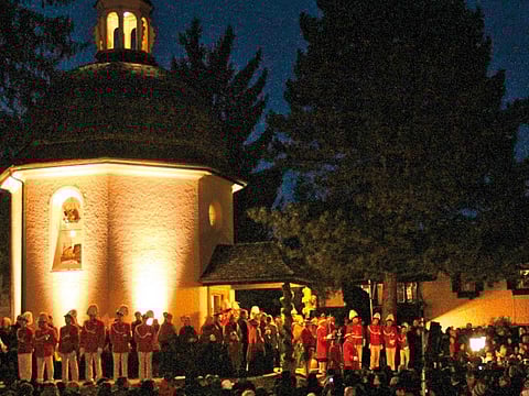 The Silent-Night- Memorial-Chapel in Austrian village of Oberndorf.