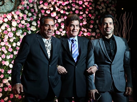 Actors Dharmendra, Jeetendra and Tusshar Kapoor.