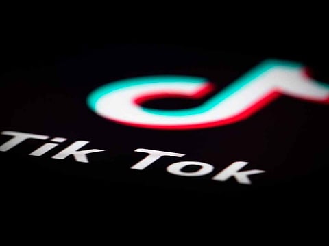 A photo taken on December 14, 2018 in Paris shows the logo of the application TikTok. TikTok, is a Chinese short-form video-sharing app, which has proved wildly popular in 2018