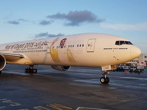 428 UAE government employees flew to Jeddah on a chartered Emirates flight to perform Umrah in the holy city of Makkah.