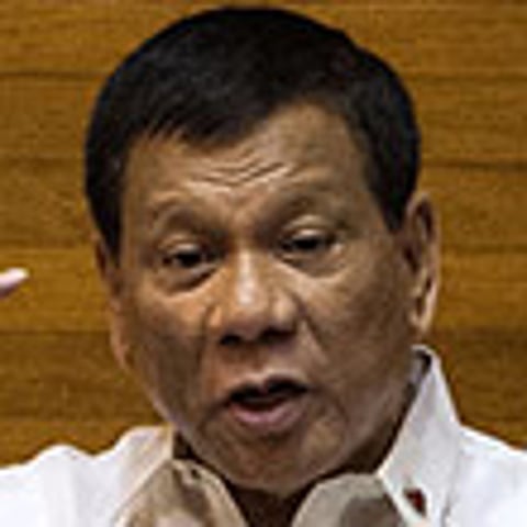 Philippine President Rodrigo Duterte