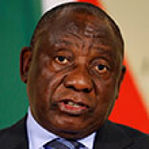 South African President Cyril Ramaphosa