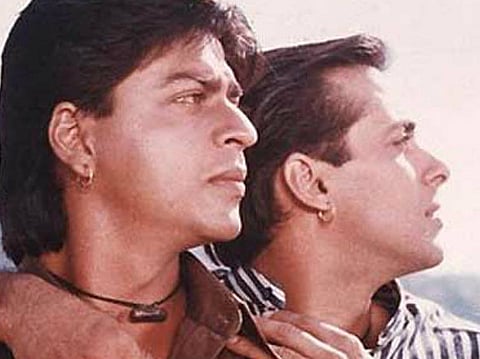 Shah Rukh Khan and Salman Khan in ‘Karan Arjun’ (1995).