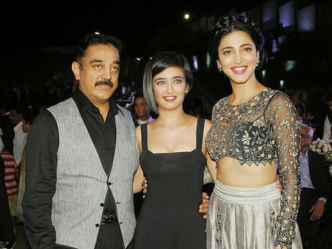 Shruti, Akshara Haasan wish father success for political journey