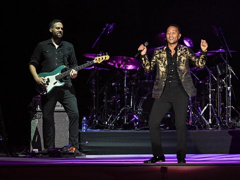 Review: John Legend performs uplifting set in Dubai