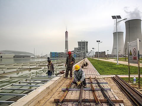 A construction site at the Sahiwal coal power plant, owned by China’s Huaneng Shandong Rui Group, in Sahiwal, Punjab, Pakistan. The US in its vision document on China, has warned against the One Belt One Road (OBOR) initiative, saying it will create and worsen fiscal problems in host nations.