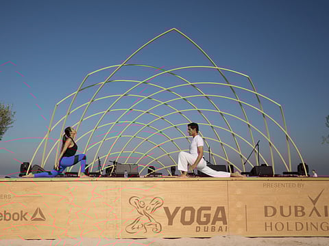 Watch: Over 2,000 people attend morning session at XYoga opening
