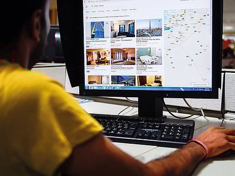 The Airbnb website. In 2016 Airbnb was officially sanctioned by the Dubai Tourism authority with Ras Al Khaimah following suit in January and signing an agreement with the US start-up.