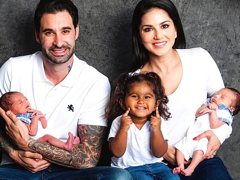 Sunny Leone welcomes sons via surrogacy