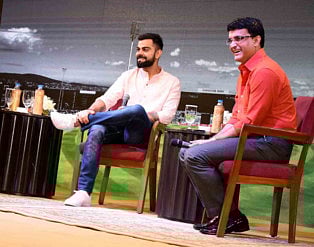 File photo: Virat Kohli (left) and Sourav Ganguly