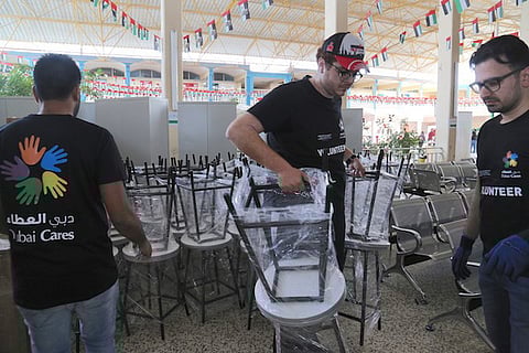 UAE-based volunteers dedicating their time and efforts to enrich the school’s learning environment by delivering a variety of essential educational equipment, as well as improving the learning conditions for 1,000 students enrolled in the school