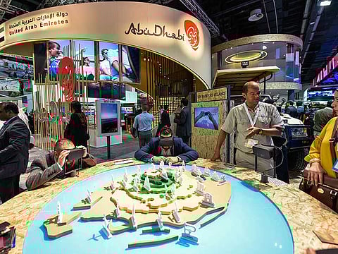 Arabian Travel Market at Dubai World Trade Centre. The region's premier travel event has been postponed to 2021, the organisers said in a statement on Sunday.