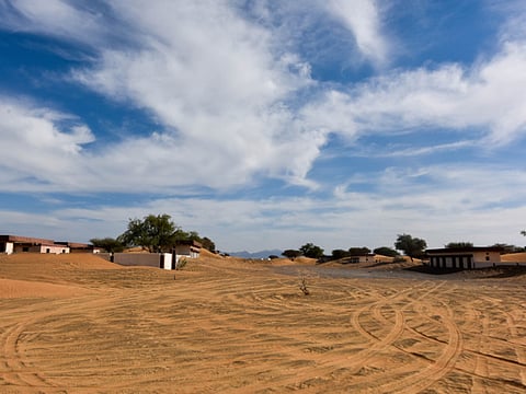 The Al Madam desert area in Sharjah.