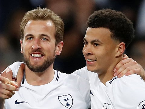 Tottenham's Harry Kane with Dele Alli.