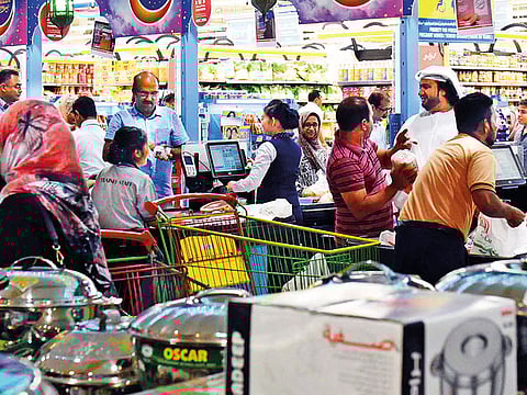 A supermarket scene in UAE