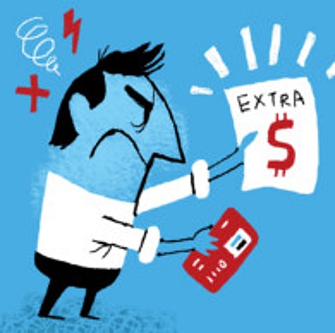 Unwelcome annual fee and late payment fee