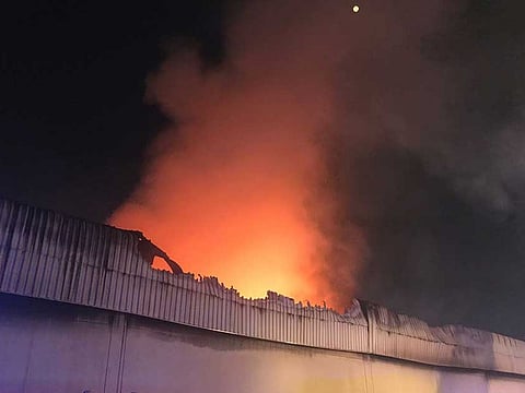 Fire ravages two Al Quoz warehouses