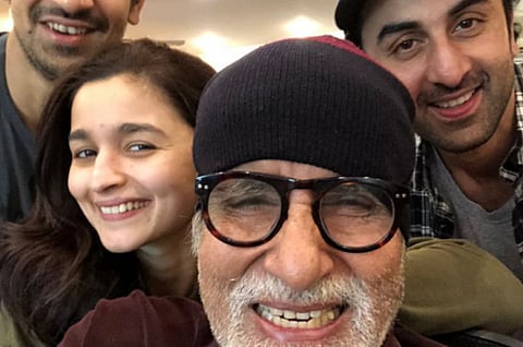 Amitabh, Alia and Ranbir cosy up for ‘Brahmastra’