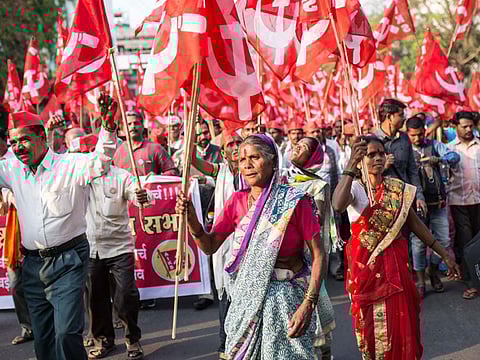 The Indian farmer is angry, sad, and suicidal