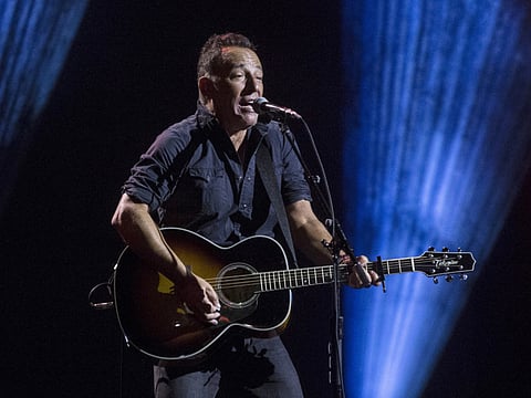 Bruce Springsteen performs during the Invictus Games closing ceremony in Toronto, on Saturday, Sept. 30, 2017.