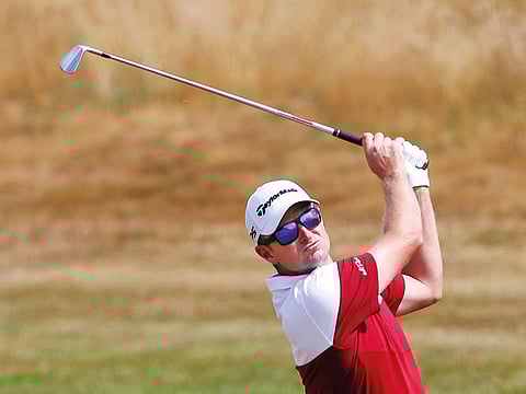England's Justin Rose in action during the third round.