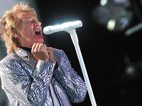 British singer Rod Stewart