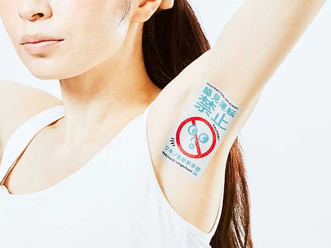 A fitting advert in female armpits