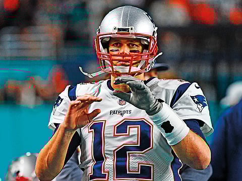 Tom Brady of the New England Patriots.