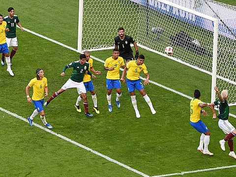 A slice of action from the Russia 2018 World Cup match between Brazil and Mexico. The country has claimed to have hosted the 'best World Cup' and denied any wrongdoing during the bidding process.