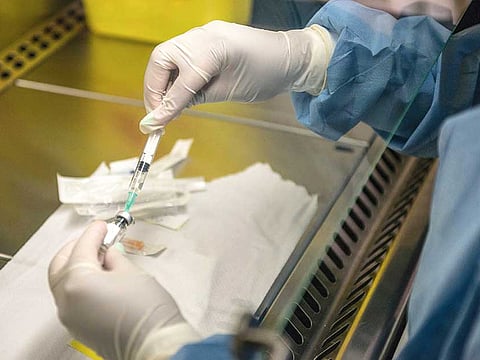 Picture for illustrative purposes - Vaccine trial