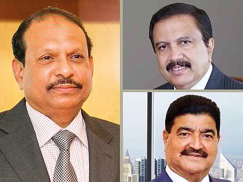 Clockwise from left: Yousuf Ali M.A., Dr Azad Moopen and Dr B.R. Shetty. Here are some reactions from UAE NRIs and their analysis of India’s budget.