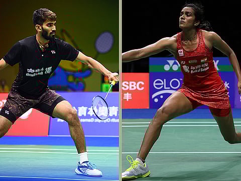 Srikanth Kidambi and P.V. Sindhu