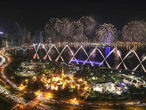 Fireworks at Al Majaz Sharjah