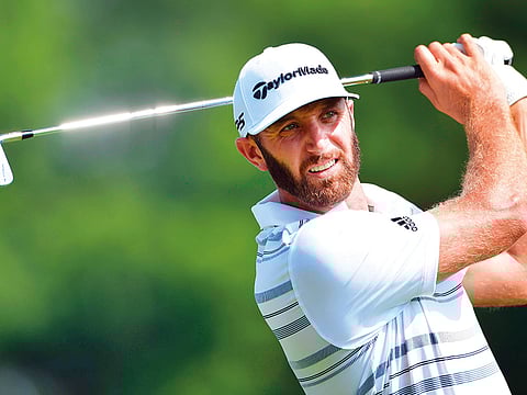 Dustin Johnson of the United States.