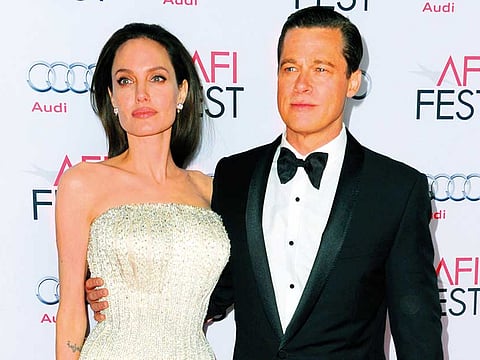 Angelina Jolie and Brad Pitt in 2015.