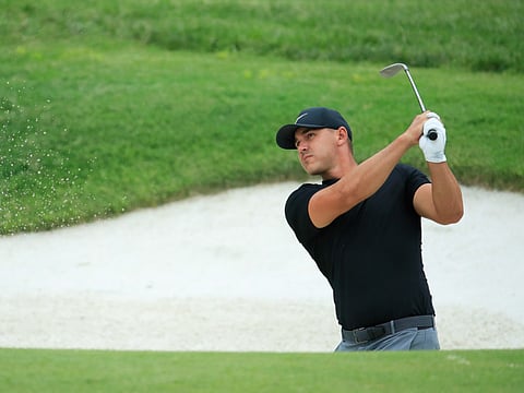 Brooks Koepka of the United States has his eyes on the prestigeous Falcon Trophy.