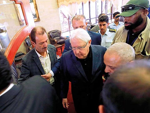 UN special envoy for Yemen Martin Griffiths arrives in Sana’a yesterday to attempt a new round of peace talks.