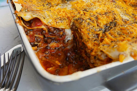 Cooking With Mark: Puy lentil vegetarian lasagne