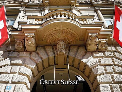 File picture of the Credit Suisse headquarters in Zurich.