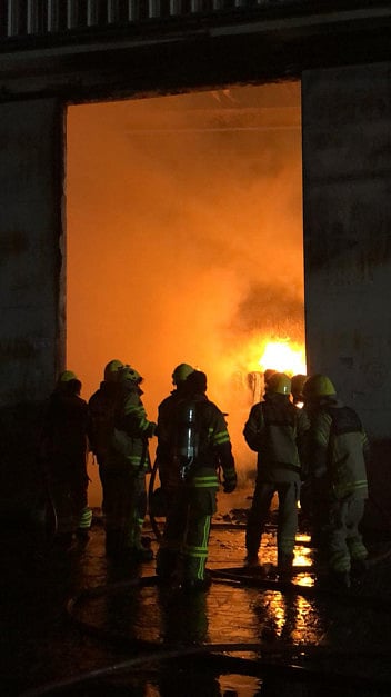 Plastics warehouse burns down in Ajman