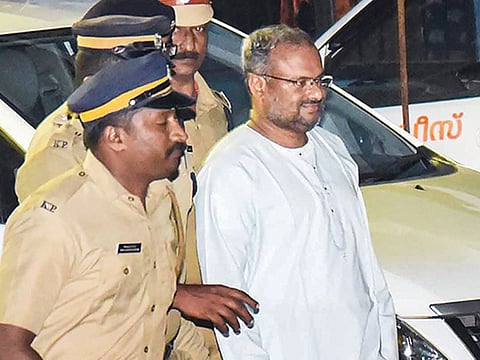 File photo: Rape accused Bishop Franco Mulakkal after being arrested by the Kerala police.
