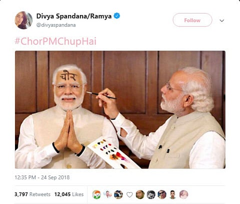 Credit: Twitter/ @divyaspandana