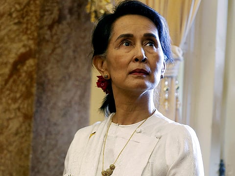Aung San Suu Kyi.