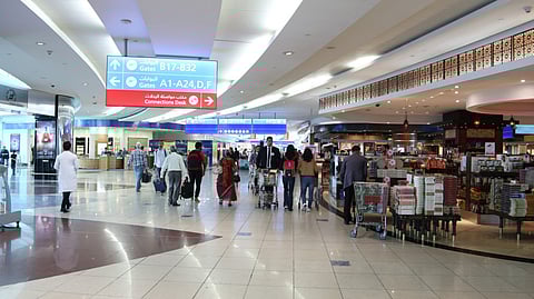 Police help elderly woman after missing flight